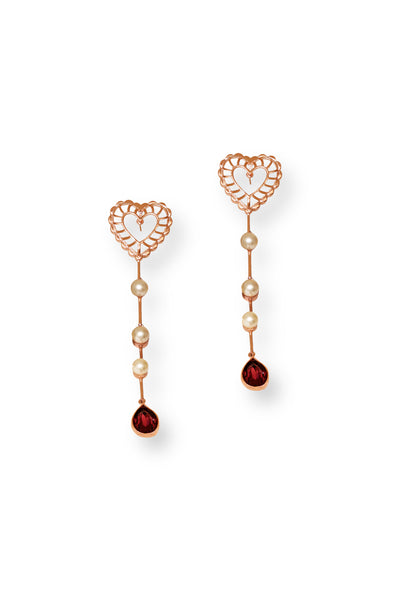 Esme Sweet Serenade Earring Violet indian designer wear online shopping melange singapore