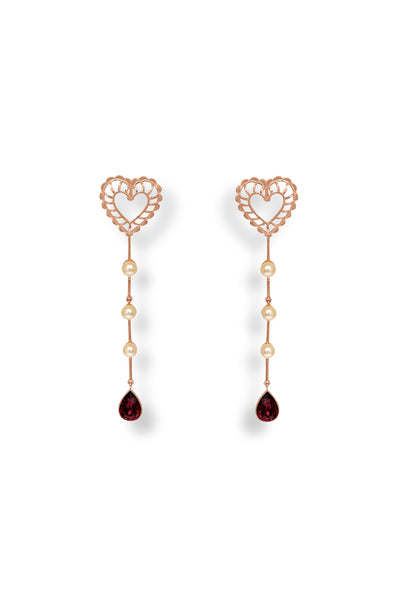 Esme Sweet Serenade Earring Violet indian designer wear online shopping melange singapore