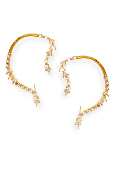 Esme Whimsical Fantasy Earring Golden indian designer wear online shopping melange singapore