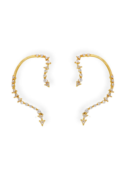 Esme Whimsical Fantasy Earring Golden indian designer wear online shopping melange singapore