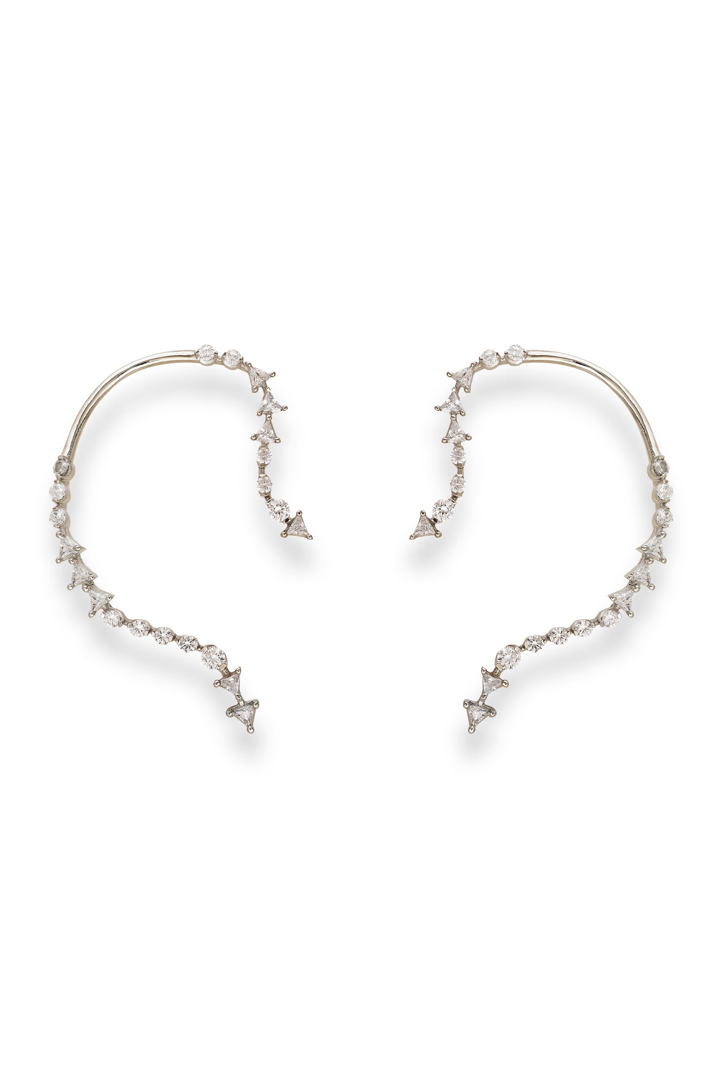 Esme Whimsical Fantasy Earring Silver indian designer wear online shopping melange singapore