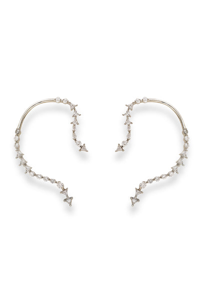 Esme Whimsical Fantasy Earring Silver indian designer wear online shopping melange singapore