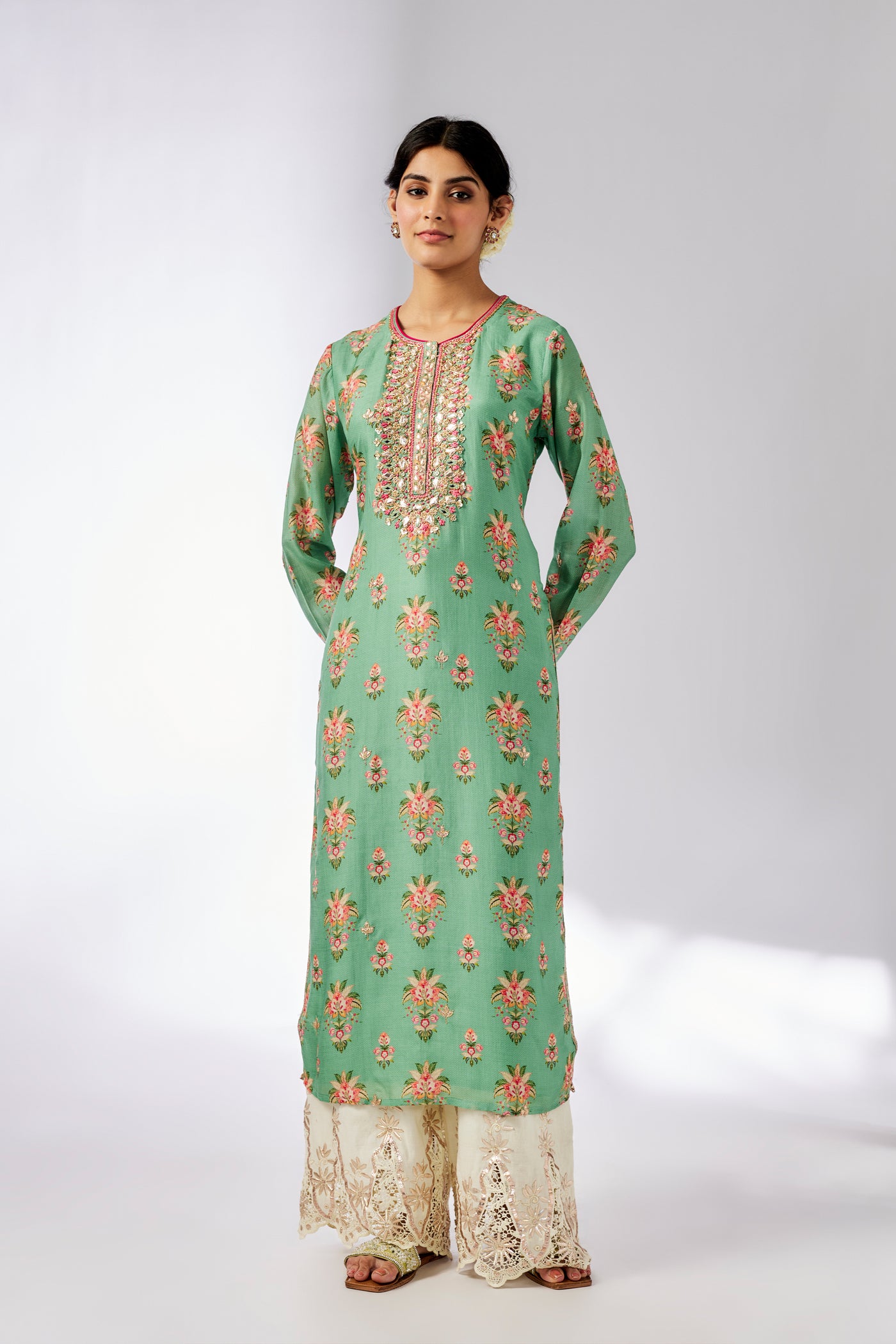 Gopi Vaid Dhara Tunic indian designer wear online shopping melange singapore