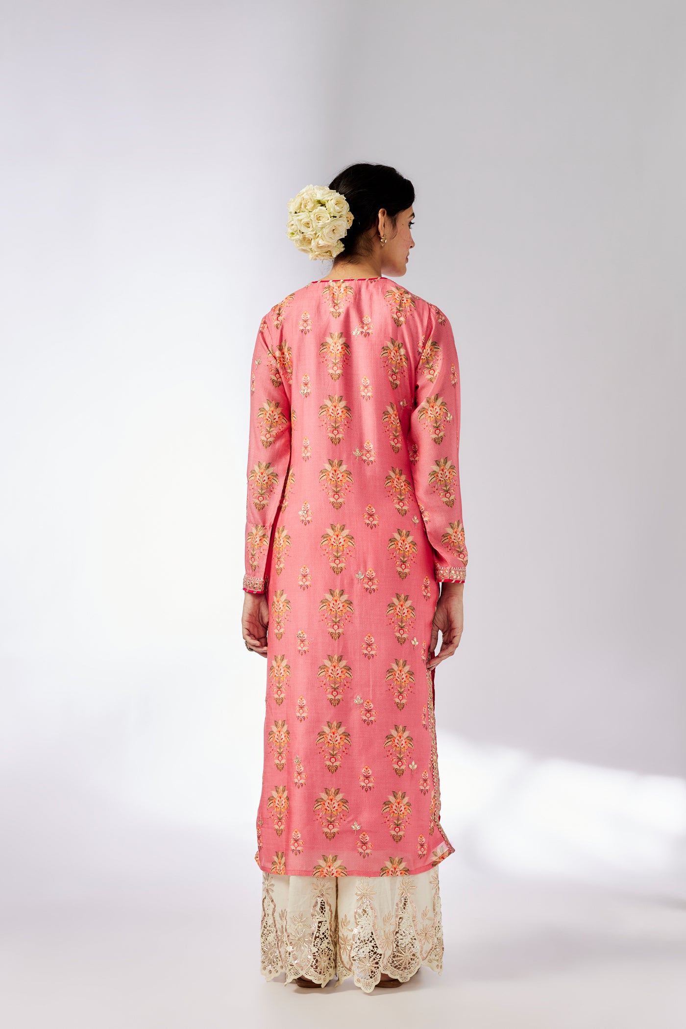 Gopi Vaid Dhara Tunic Pink indian designer wear online shopping melange singapore