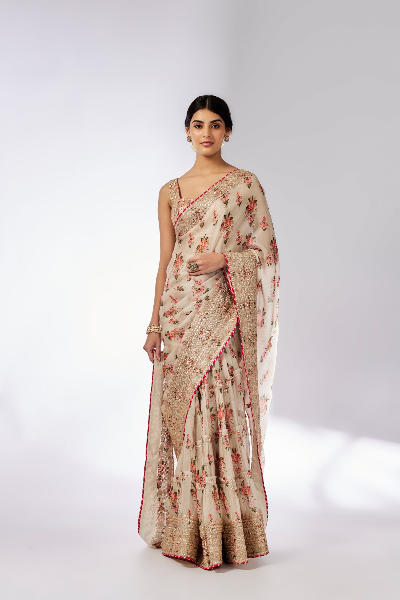 Gopi Vaid Mahira Saree Set indian designer wear online shopping melange singapore