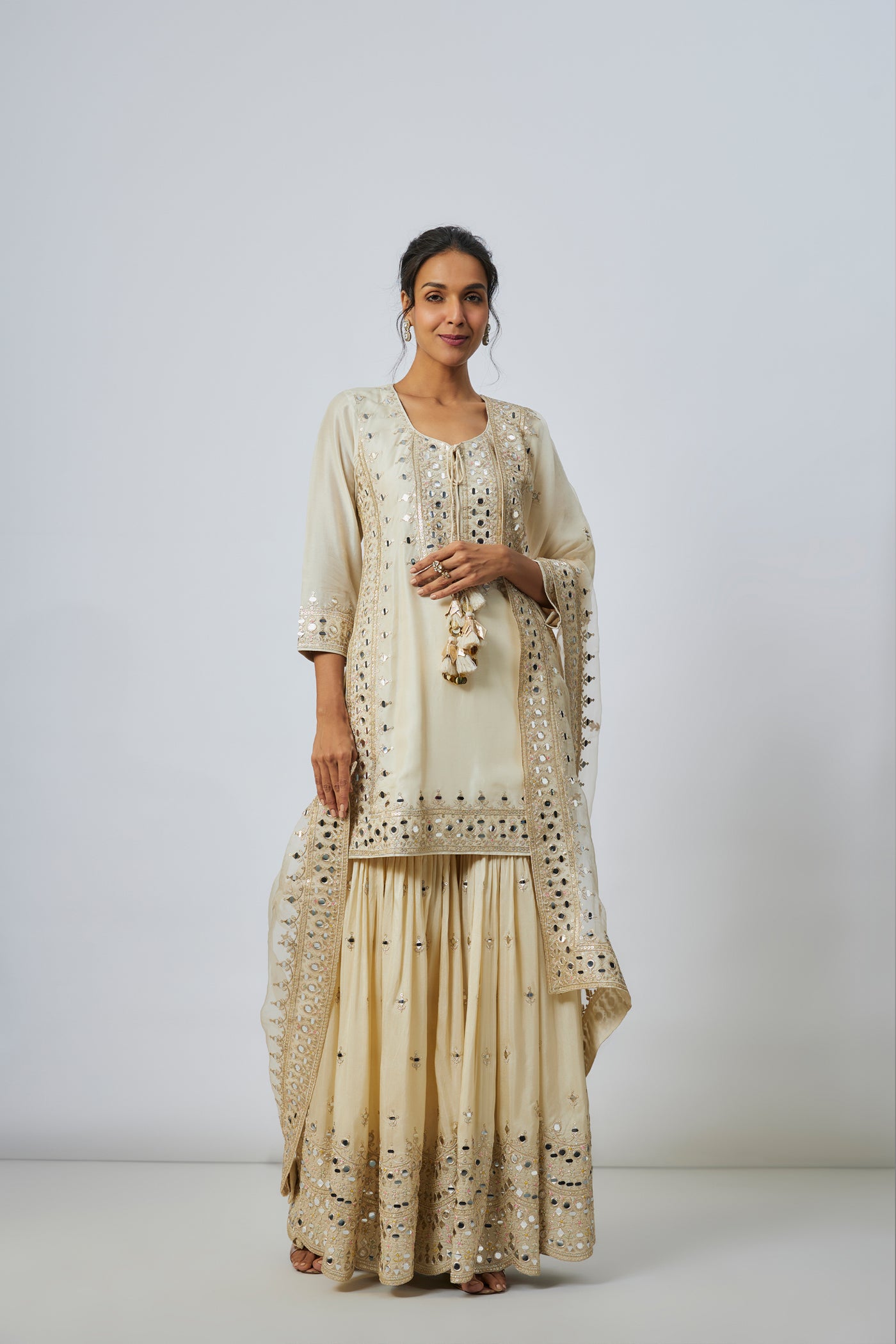 Gopi Vaid Pariza Sharara Set indian designer wear online shopping melange singapore