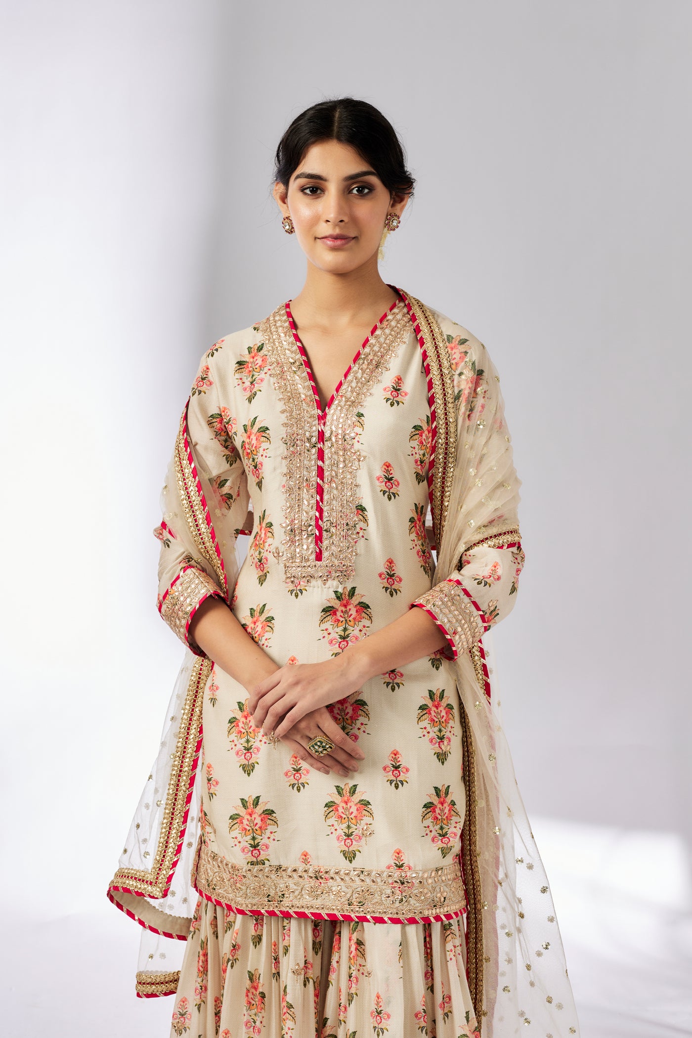 Gopi Vaid Sadhna Sharara Set indian designer wear online shopping melange singapore