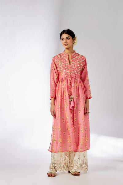 Gopi Vaid Tara Jacket Style Tunic indian designer wear online shopping melange singapore