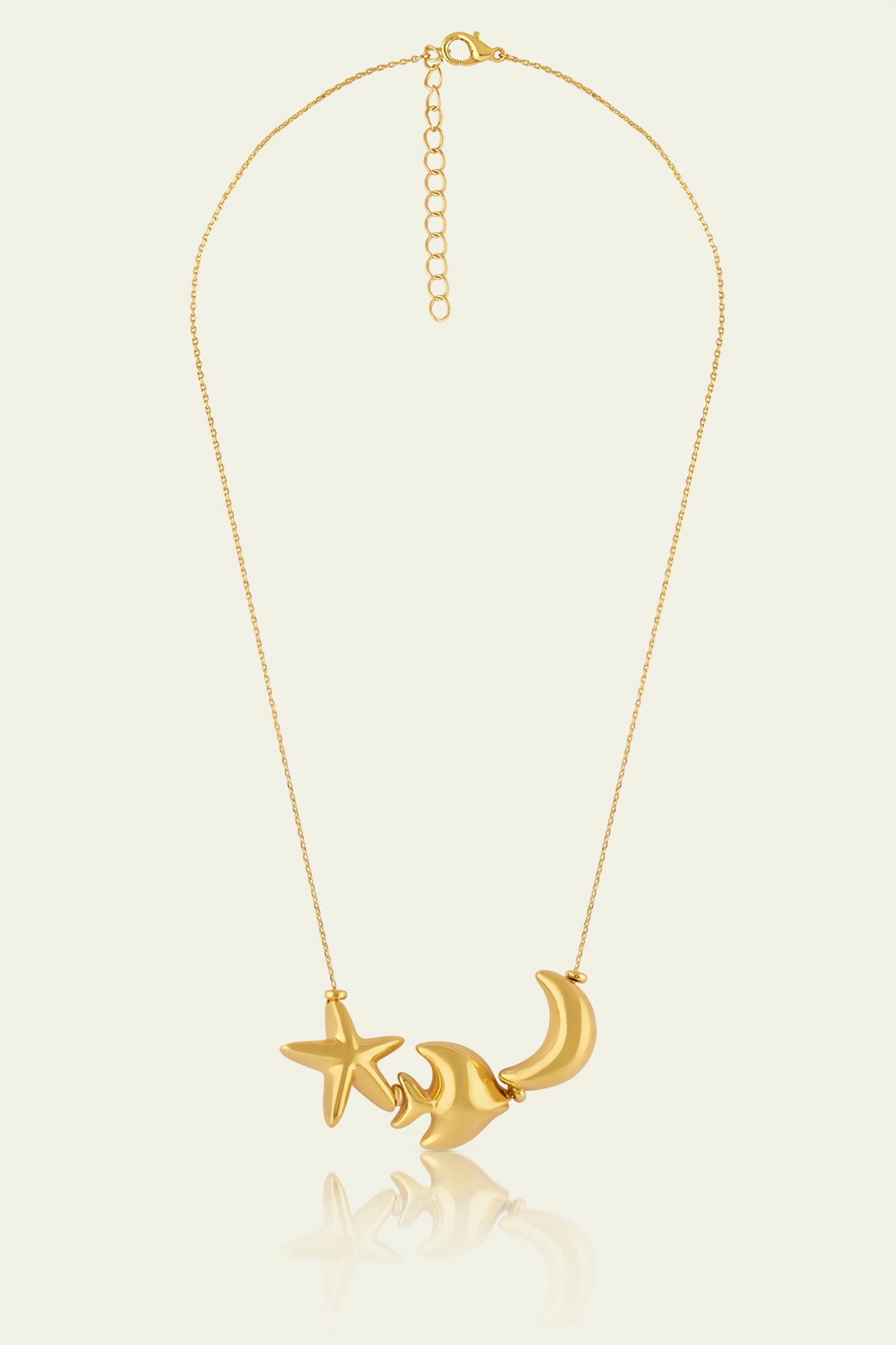 Isharaya Aqua Gold Charm Necklace indian designer wear online shopping melange singapore