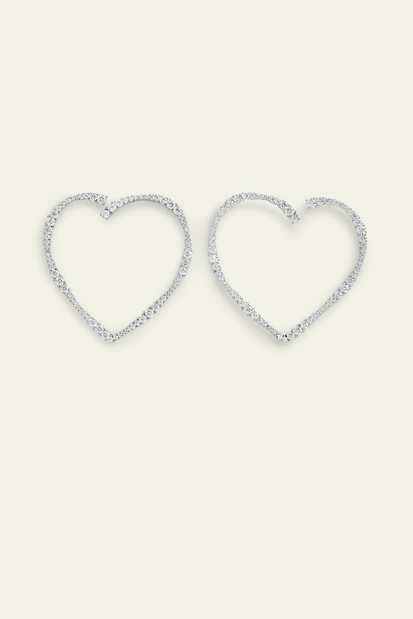 Isharaya Big Heart Hoops indian designer wear online shopping melange singapore