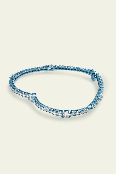 Isharaya Blue Heart Bangle indian designer wear online shopping melange singapore