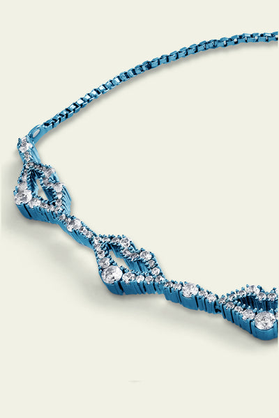 Isharaya Blue Lips Bracelet indian designer wear online shopping melange singapore