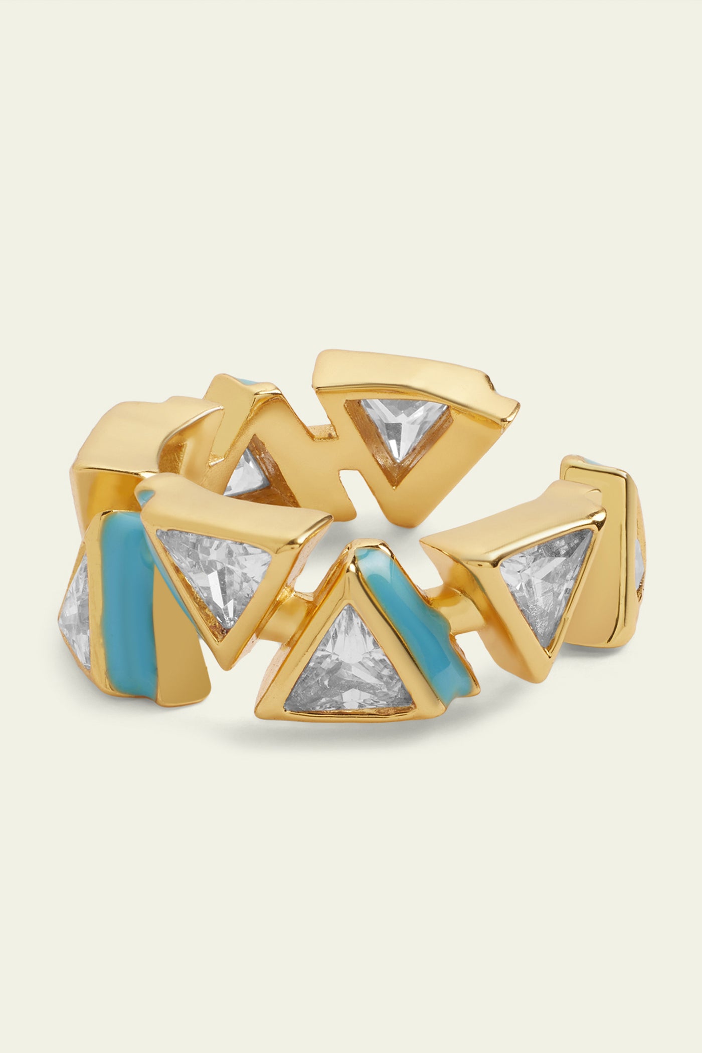 Isharaya Blue Triangles Infinity Ring indian designer wear online shopping melange singapore