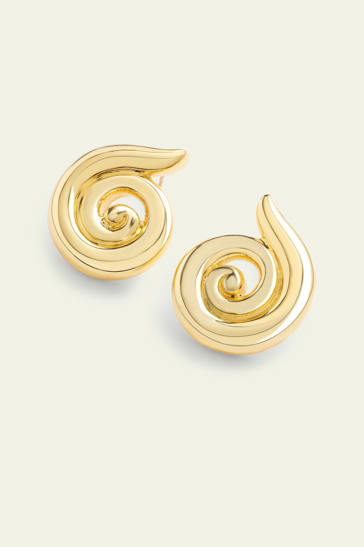 Isharaya Gold Shell Studs indian designer wear online shopping melange singapore