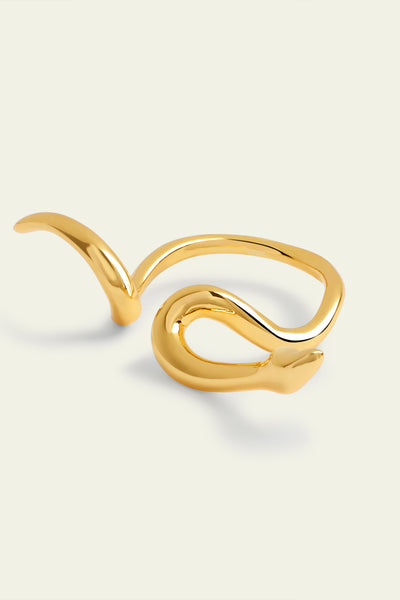 Isharaya Gold Slither Ring indian designer wear online shopping melange singapore