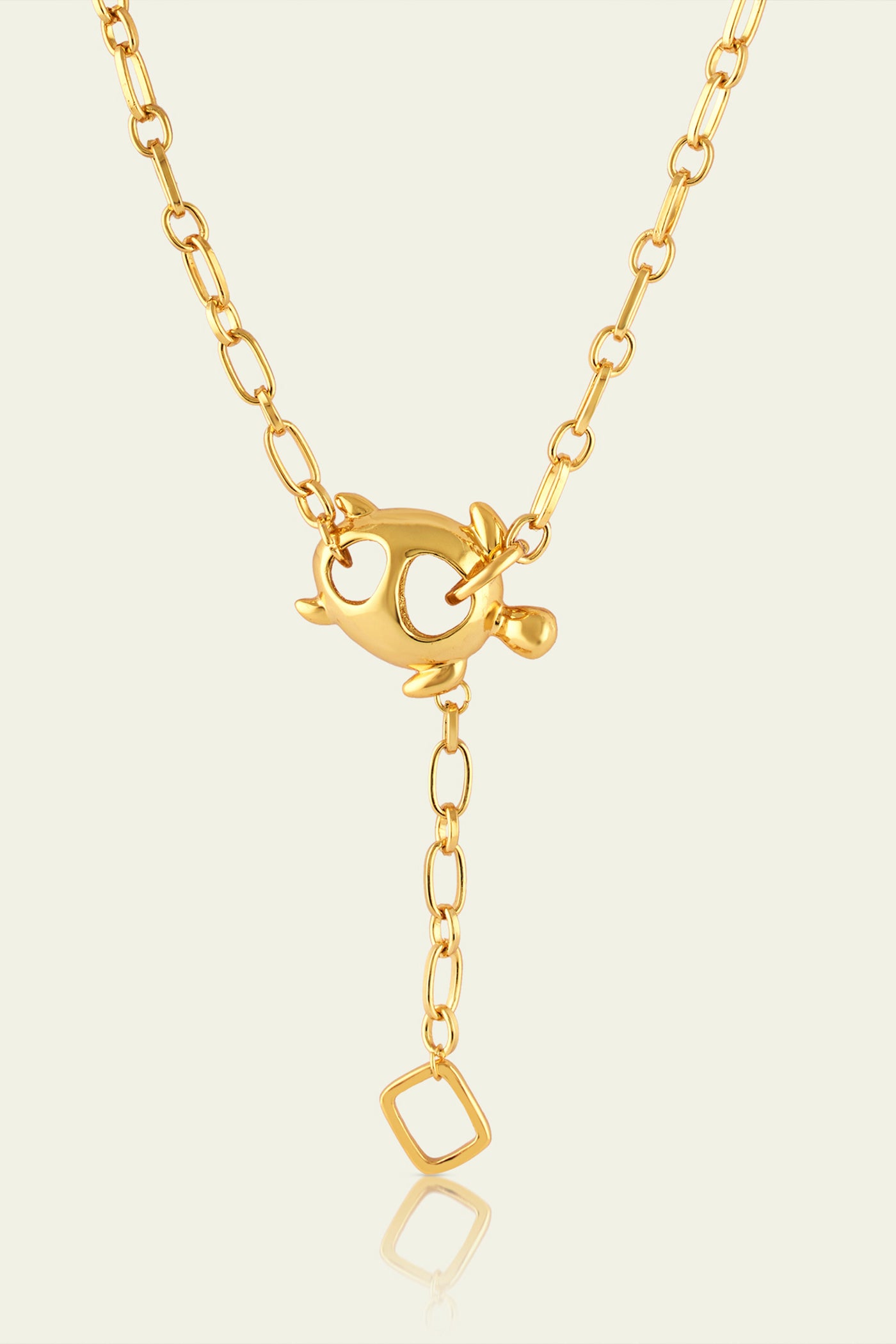 Isharaya Gold Turtle Chain Lariat indian designer wear online shopping melange singapore