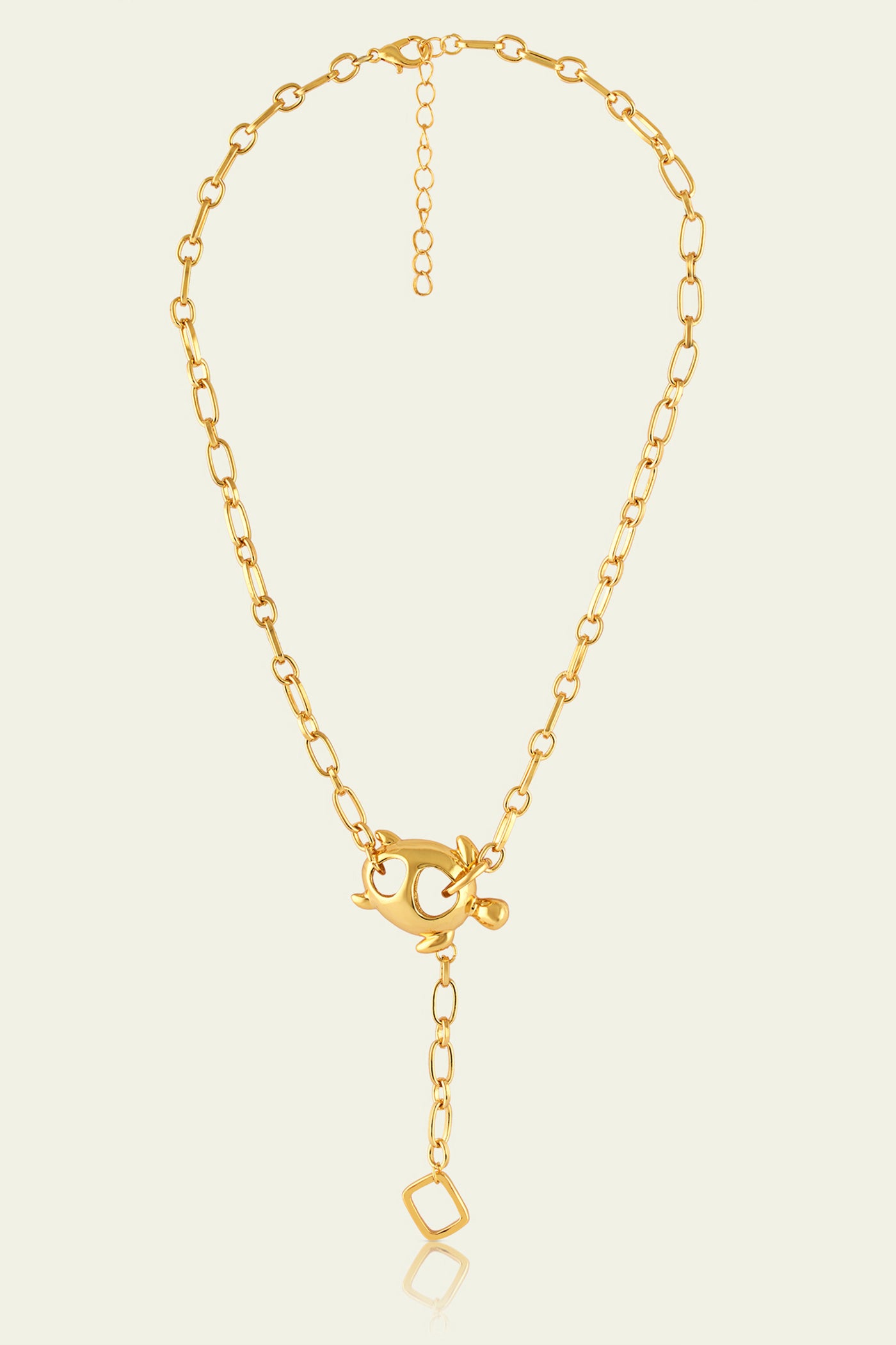 Isharaya Gold Turtle Chain Lariat indian designer wear online shopping melange singapore