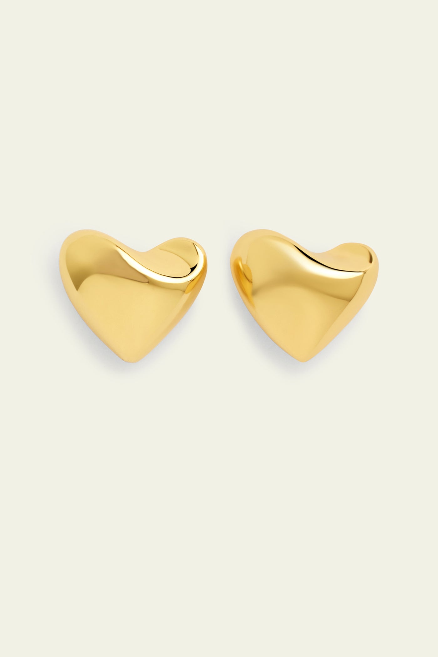 Isharaya Maxi Gold Heart Studs indian designer wear online shopping melange singapore