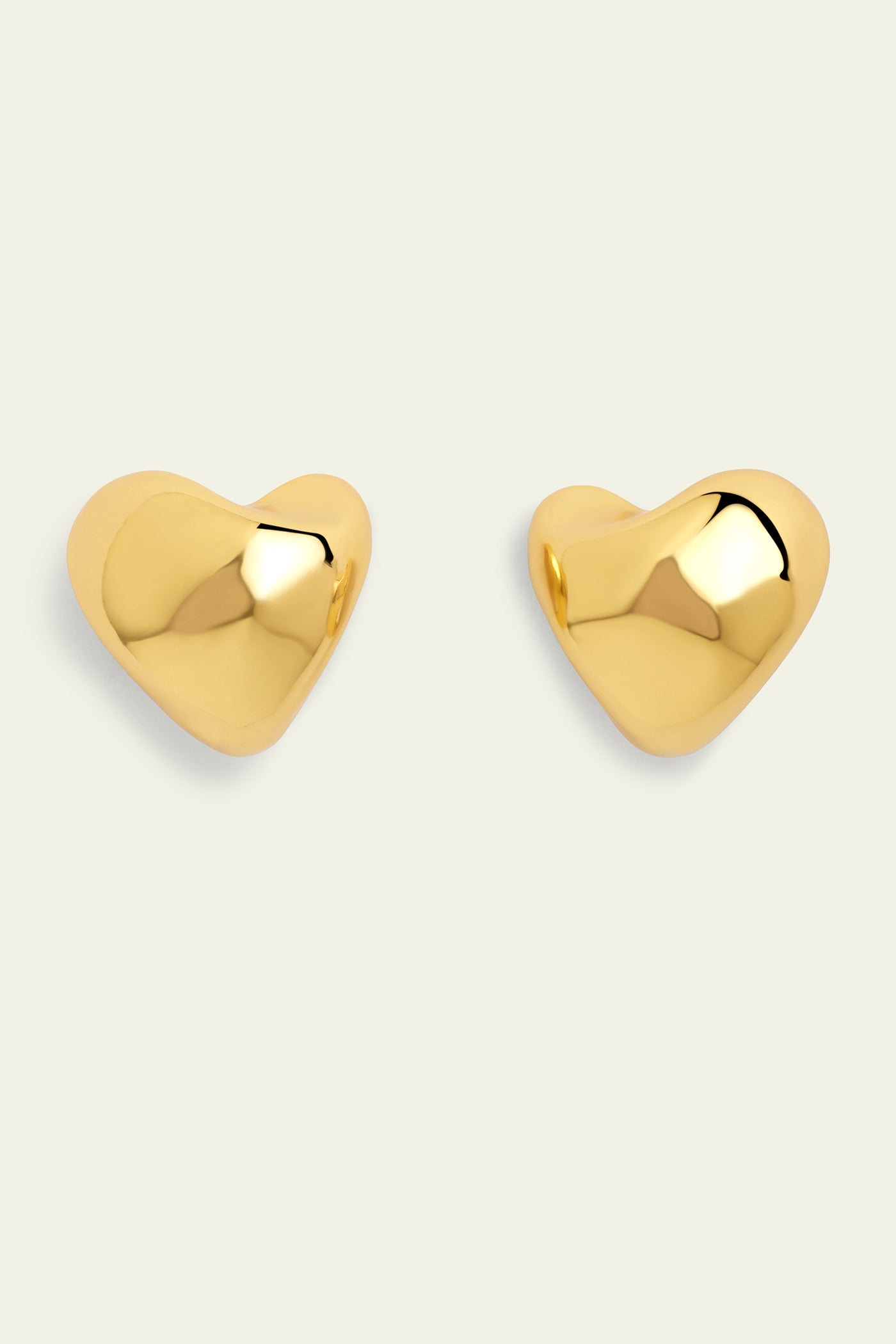 Isharaya Mini Gold Heart Studs indian designer wear online shopping melange singapore