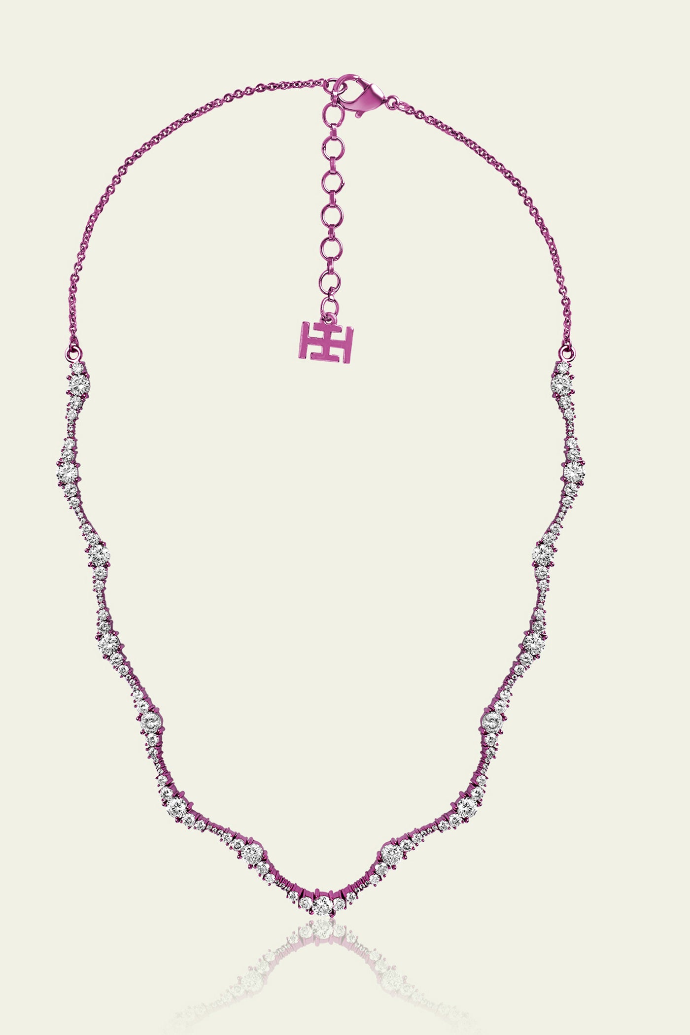 Isharaya Pink Wave Necklace indian designer wear online shopping melange singapore