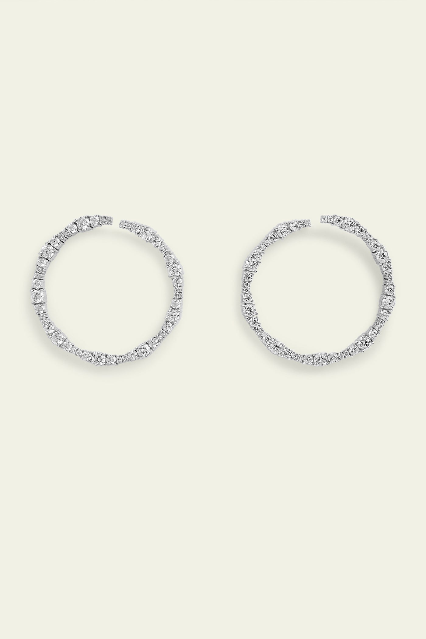 Isharaya Silver Circle Hoops indian designer wear online shopping melange singapore