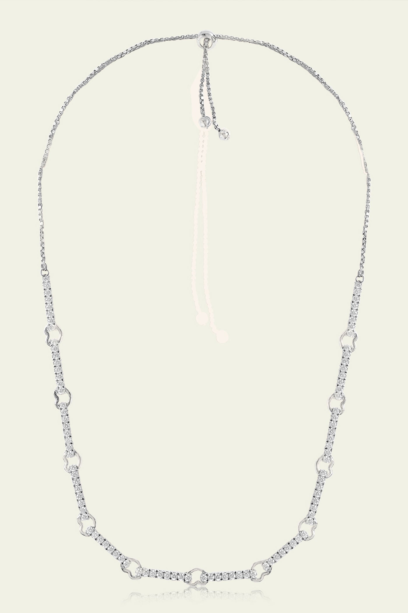 Isharaya Silver Link Necklace indian designer wear online shopping melange singapore