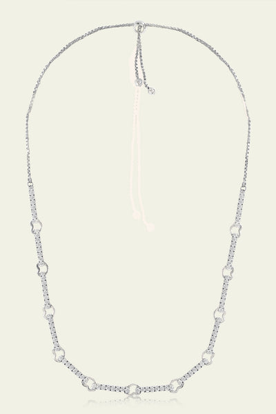 Isharaya Silver Link Necklace indian designer wear online shopping melange singapore