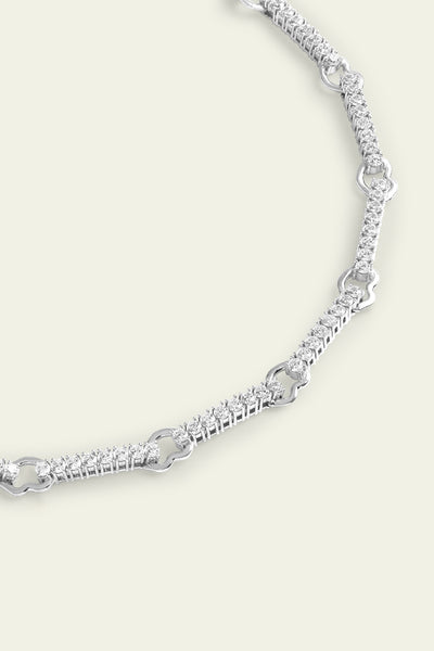 Isharaya Silver Link Necklace indian designer wear online shopping melange singapore