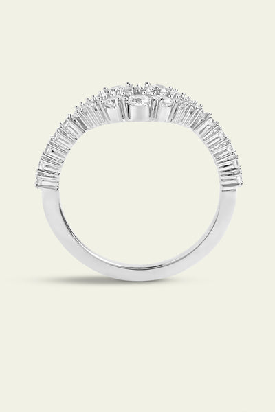 Isharaya Silver Lip Ring indian designer wear online shopping melange singapore