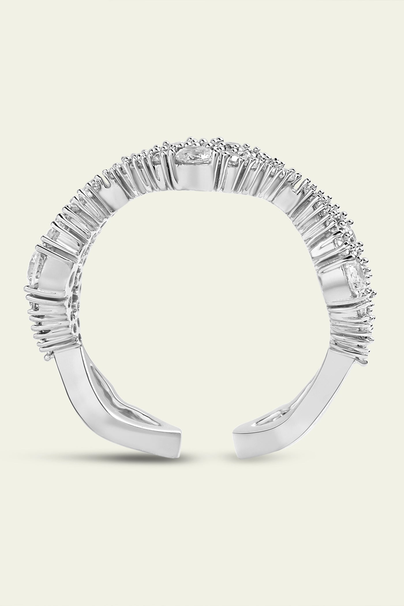 Isharaya Silver Lips Ring indian designer wear online shopping melange singapore