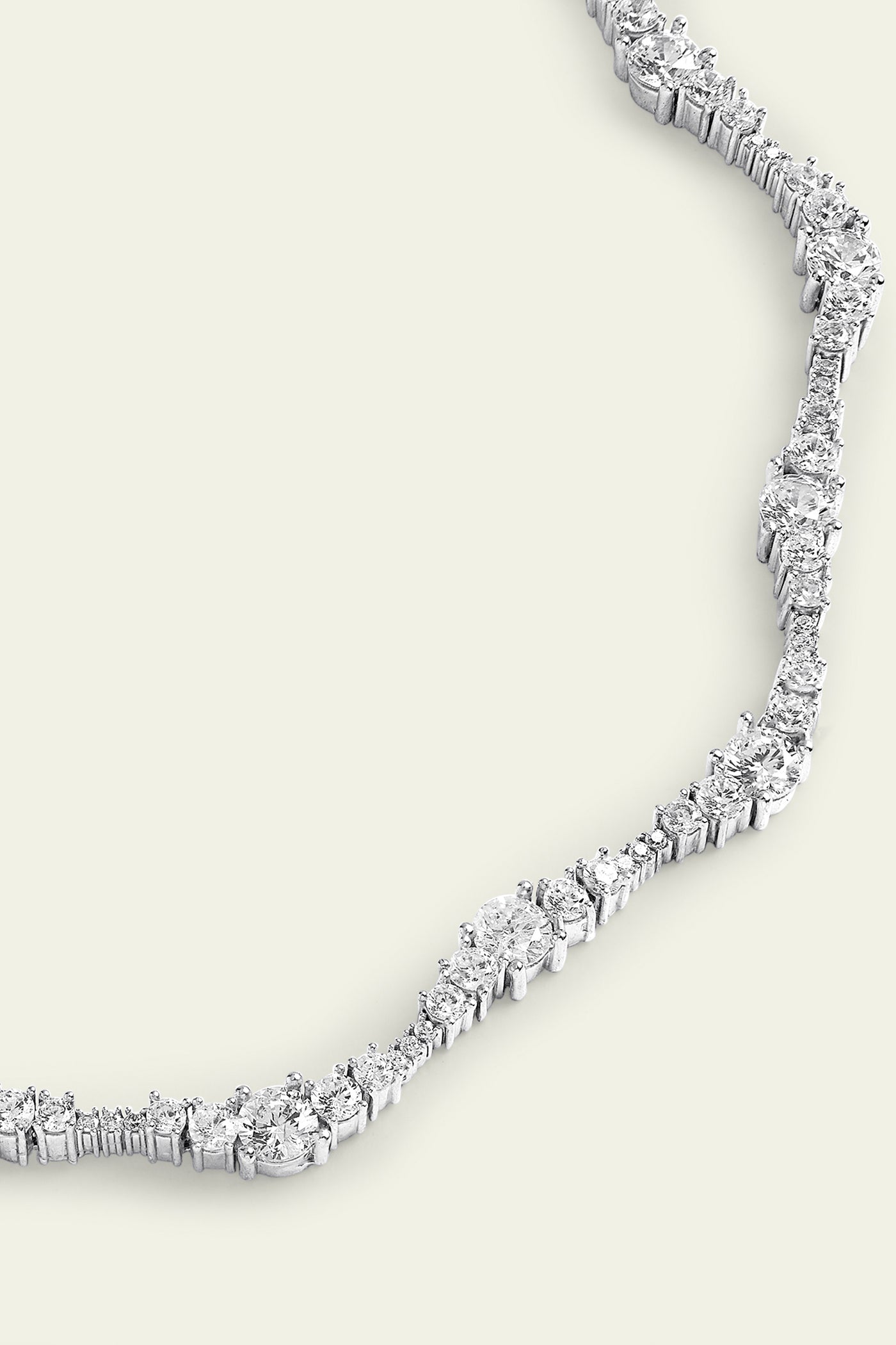 Isharaya Silver Wave Necklace  indian designer wear online shopping melange singapore