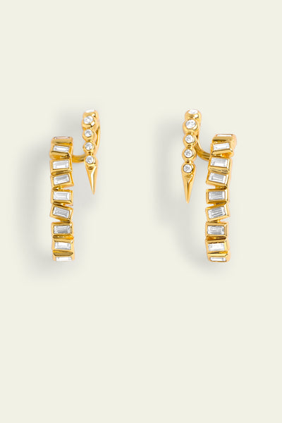 Isharaya Spiked CZ Studs indian designer wear online shopping melange singapore