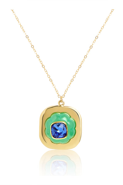 Isharya Aqua Cool Pendant Necklace In 18kt Gold Plated indian designer wear online shopping melange singapore