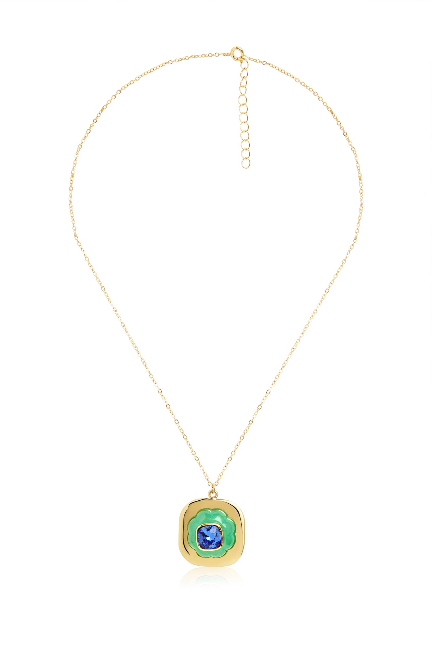 Isharya Aqua Cool Pendant Necklace In 18kt Gold Plated indian designer wear online shopping melange singapore