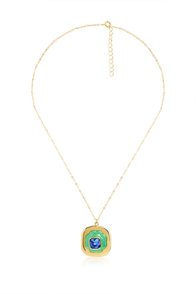 Isharya Aqua Cool Pendant Necklace In 18kt Gold Plated indian designer wear online shopping melange singapore