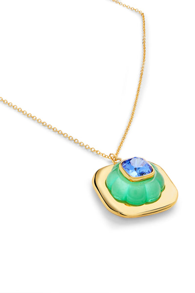 Isharya Aqua Cool Pendant Necklace In 18kt Gold Plated indian designer wear online shopping melange singapore