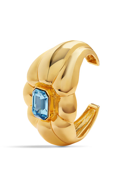 Isharya Aqua Gold Statement Cuff In 18kt Gold Plated indian designer wear online shopping melange singapore