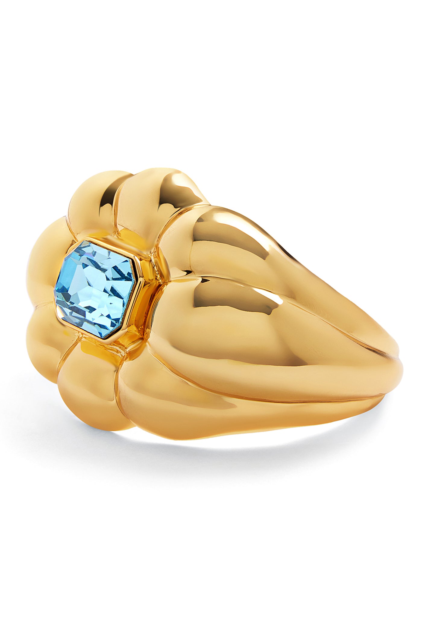 Isharya Aqua Gold Statement Cuff In 18kt Gold Plated indian designer wear online shopping melange singapore