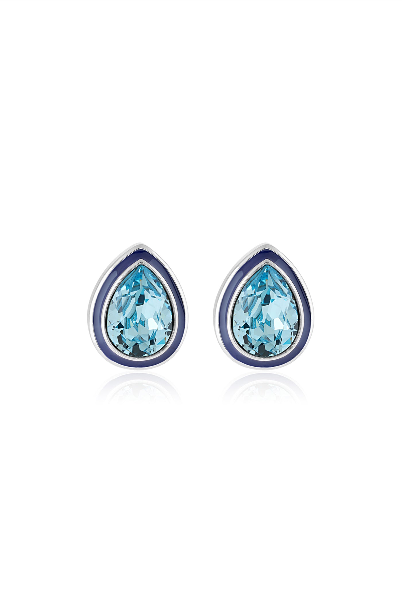 Isharya Aquamarine Bold Bling Earrings In 18Kt Gold Plated indian designer wear online shopping melange singapore