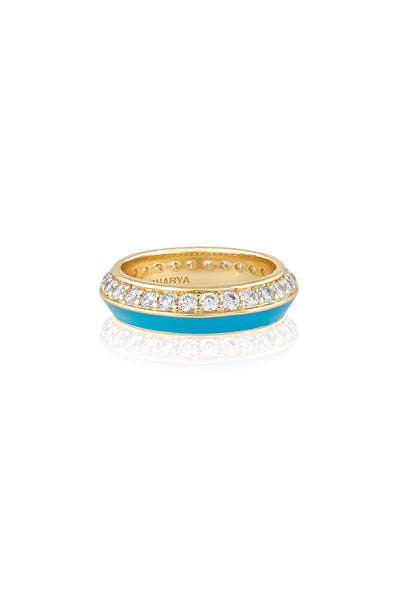 Isharya Azure Disco Ring 18Kt Gold Plated indian designer wear online shopping melange singapore