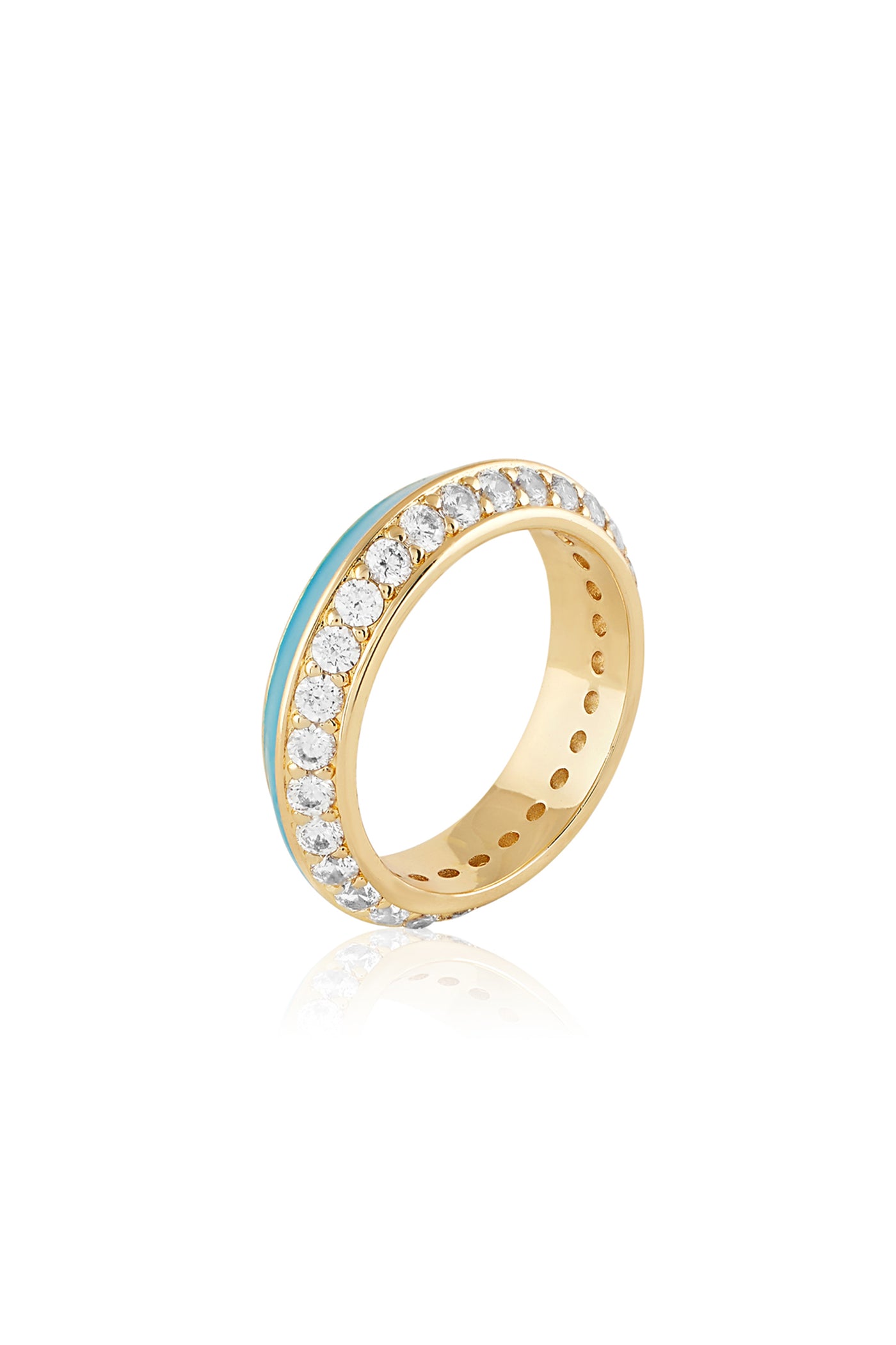 Isharya Azure Disco Ring 18Kt Gold Plated indian designer wear online shopping melange singapore