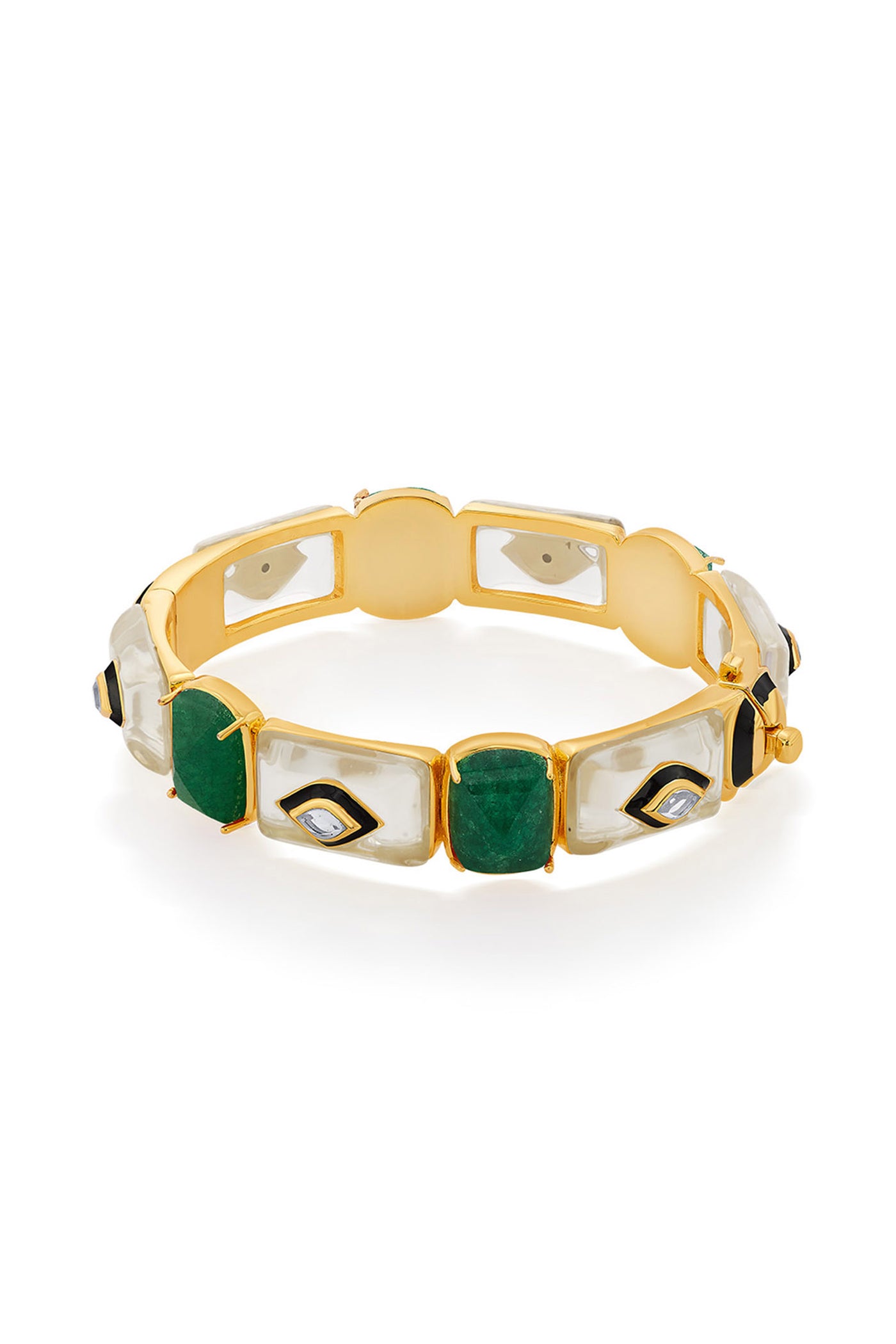 Isharya Begum Haute Evergreen Mughal Bangle In 18Kt Gold Plated jewellery indian designer wear online shopping melange singapore