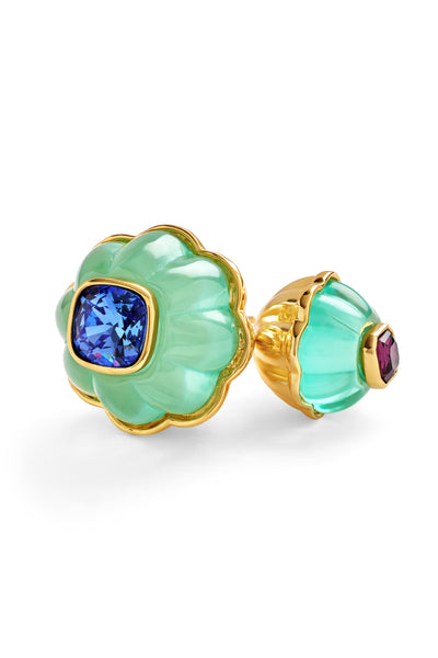 Isharya Blue Melon Statement Ring In 18kt Gold Plated indian designer wear online shopping melange singapore