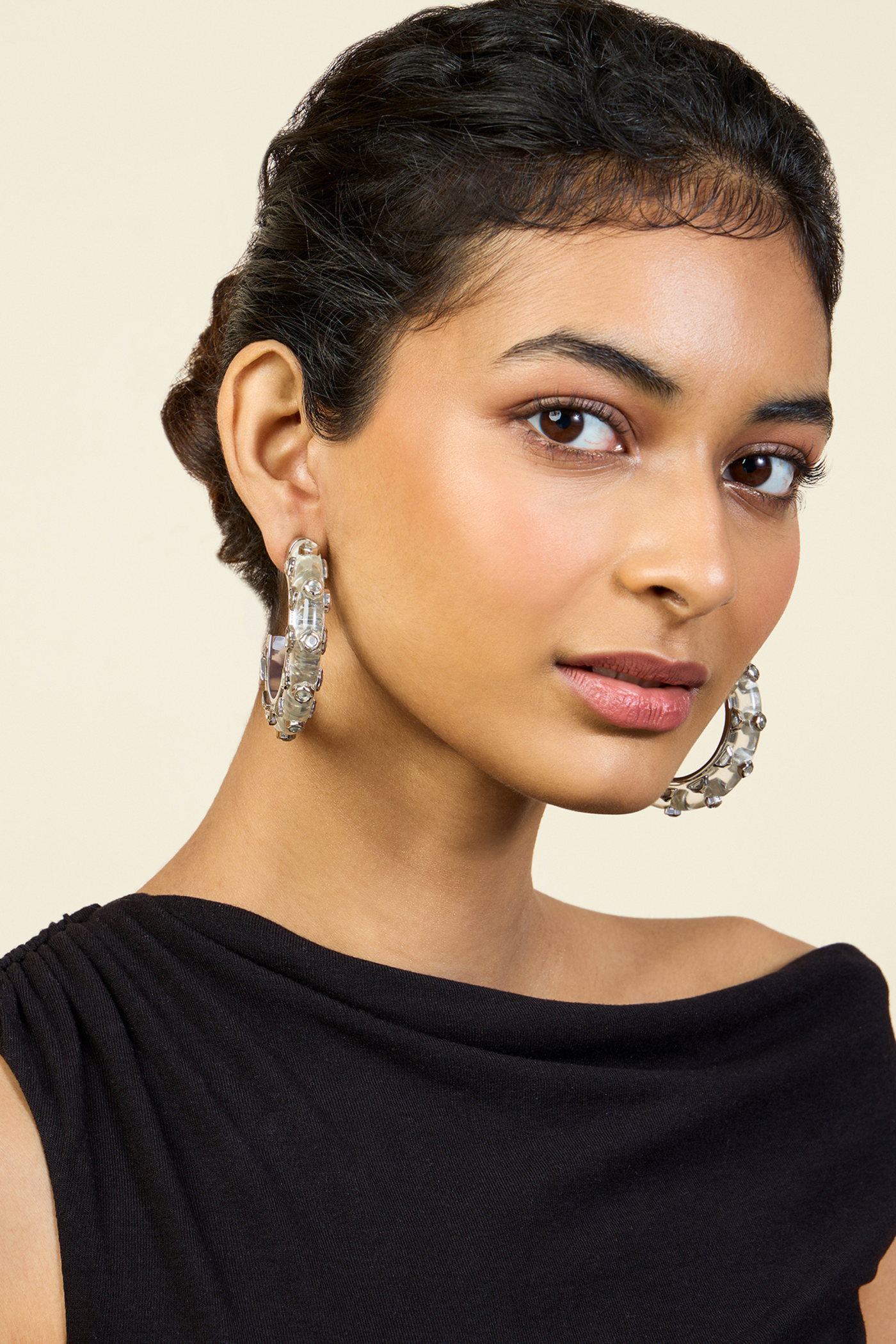 Chaand Statement Hoops In 18Kt Gold Plated