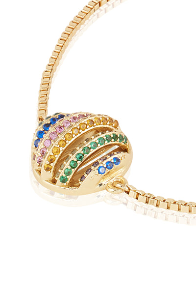 Isharya Disco Ball Bolo Bracelet 18Kt Gold Plated indian designer wear online shopping melange singapore
