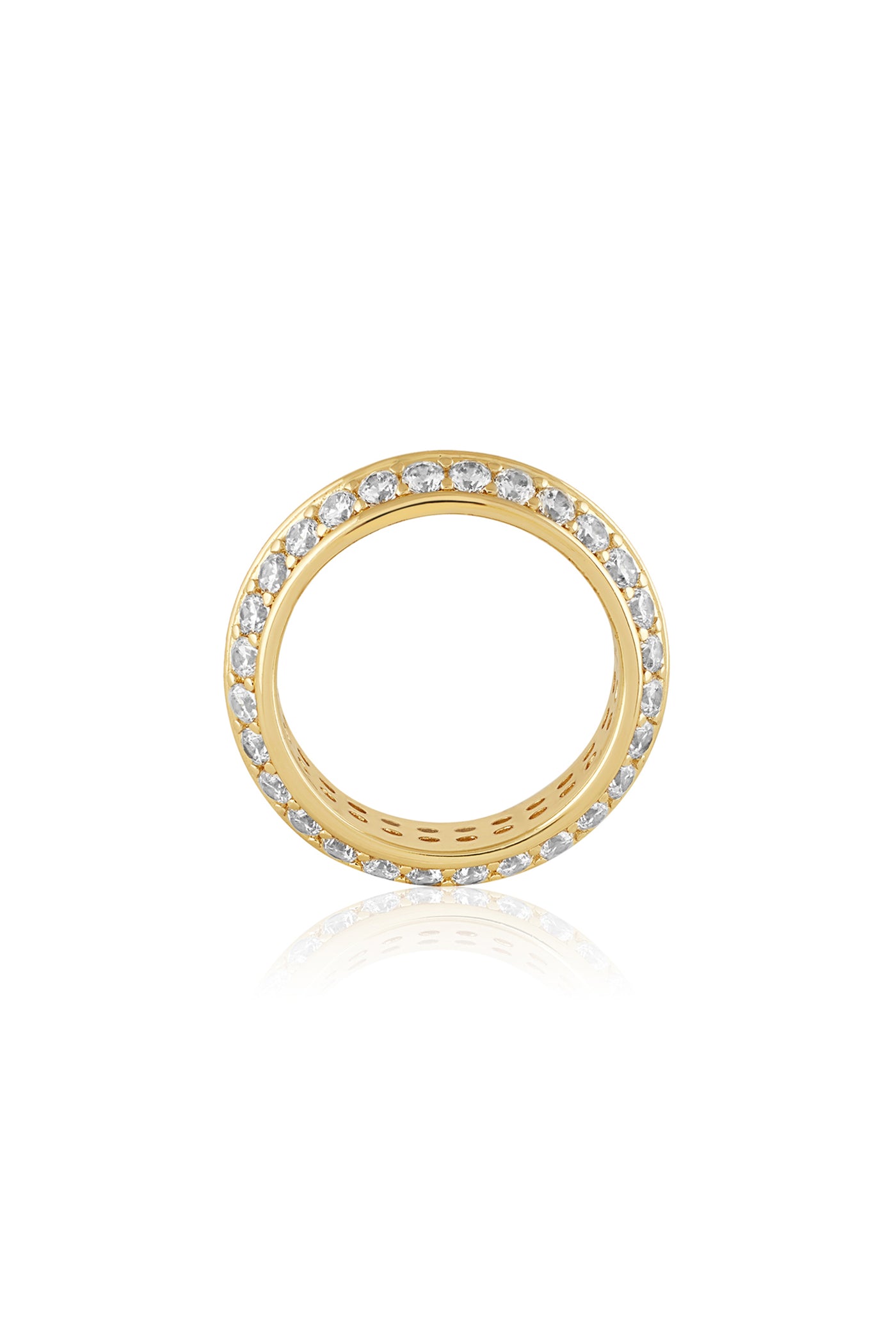 Isharya Disco Lights Ring 18Kt Gold Plated indian designer wear online shopping melange singapore