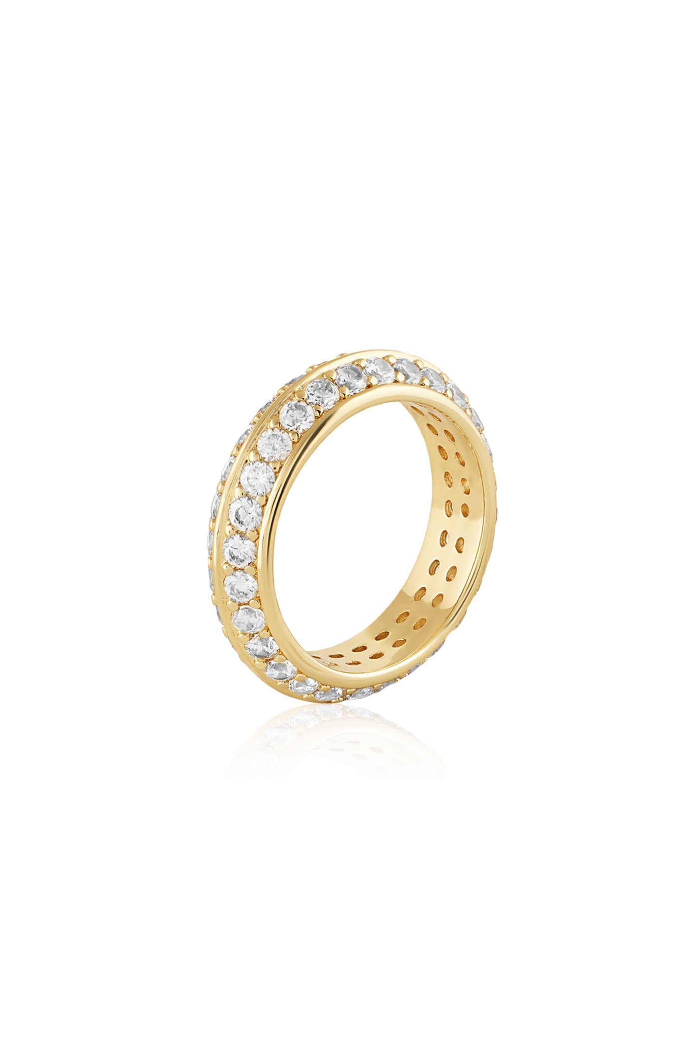 Isharya Disco Lights Ring 18Kt Gold Plated indian designer wear online shopping melange singapore