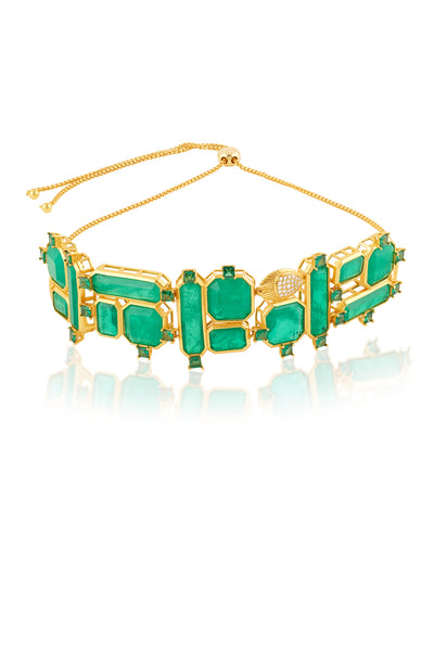 Isharya Emerald Dreams Choker indian designer wear online shopping melange singapore