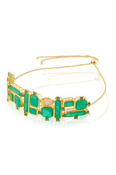 Isharya Emerald Dreams Choker indian designer wear online shopping melange singapore