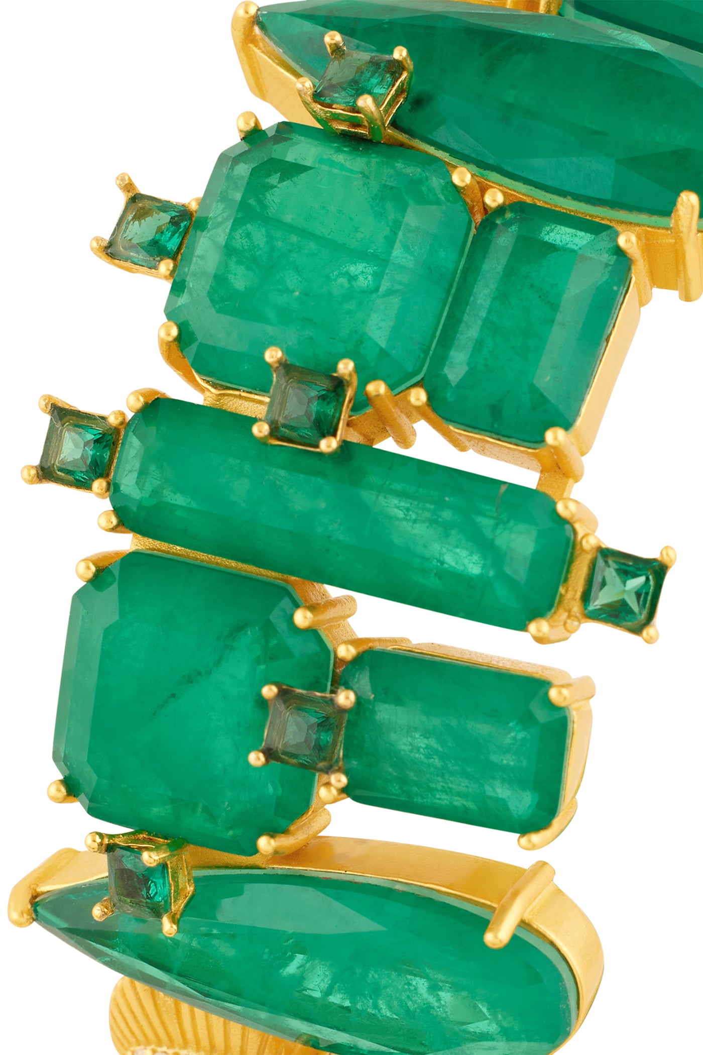 Isharya Emerald Dreams Statement Cuff indian designer wear online shopping melange singapore